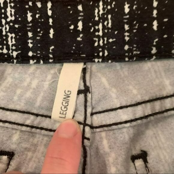 Rag & Bone jean women’s legging black with white abstract stripes 24 - Picture 13 of 16